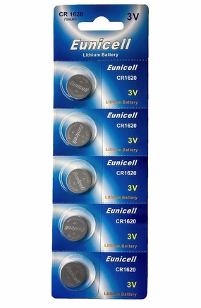 Eunicell CR1620 3V Lithium Button Cell 70 mAh Battery