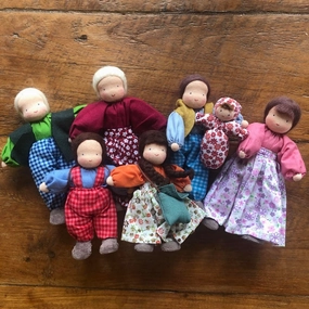Evi Doll Family White Brown Hair