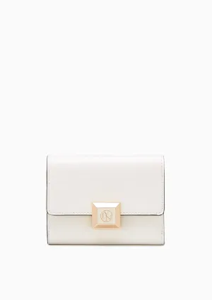 Fadia Short Wallet White