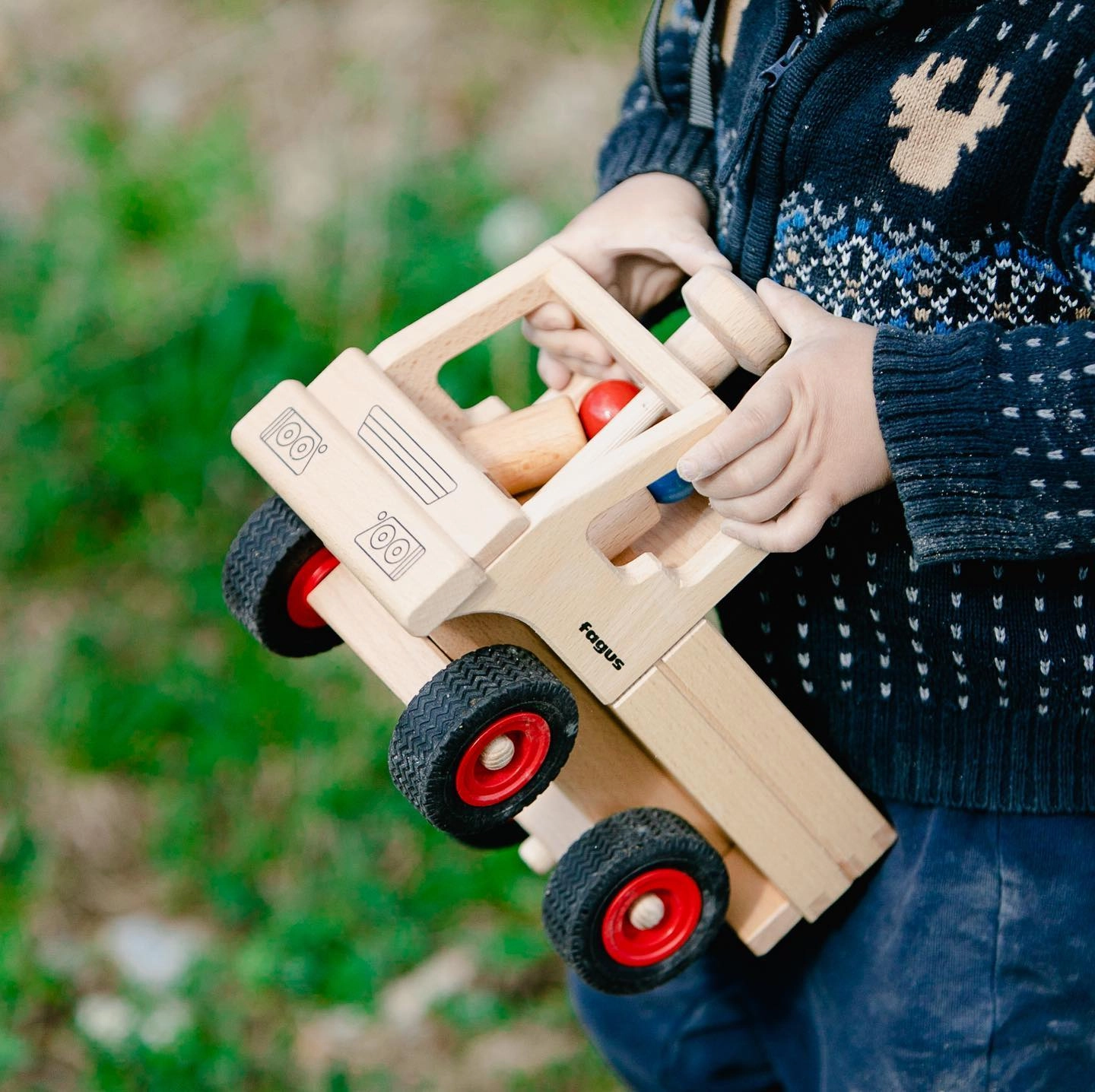 Fagus Basic Wooden Toy Truck | Unimog