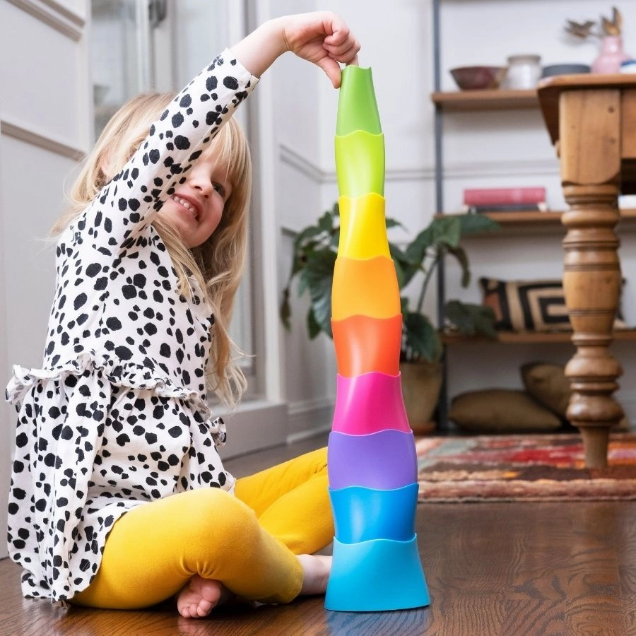 Fat Brain Toy Co - SpiroKu Stacking and Nesting Toy