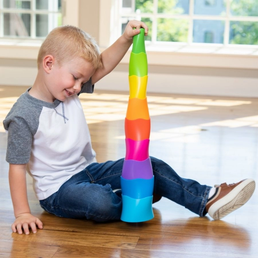 Fat Brain Toy Co - SpiroKu Stacking and Nesting Toy