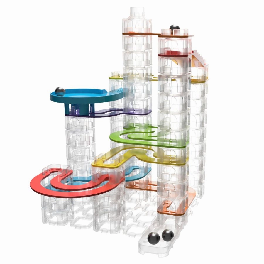 Fat Brain Toy Co - Trestle Tracks Builder Set Marble Run