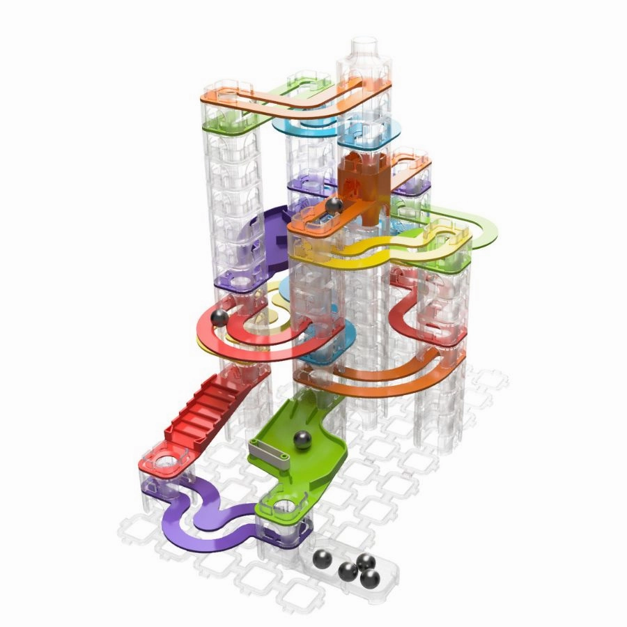 Fat Brain Toy Co - Trestle Tracks Deluxe Set Marble Run