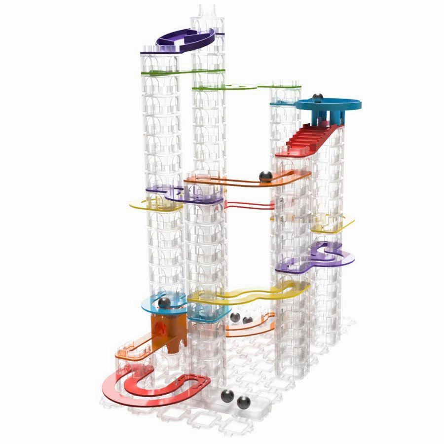 Fat Brain Toy Co - Trestle Tracks Deluxe Set Marble Run