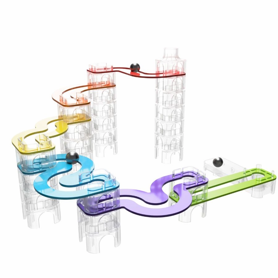 Fat Brain Toy Co - Trestle Tracks Starter Set Marble Run