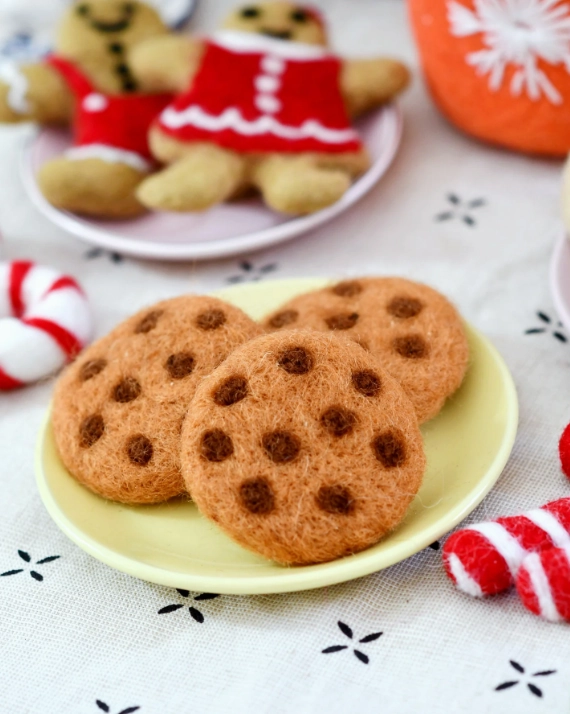 Felt Cookies, Set of 3