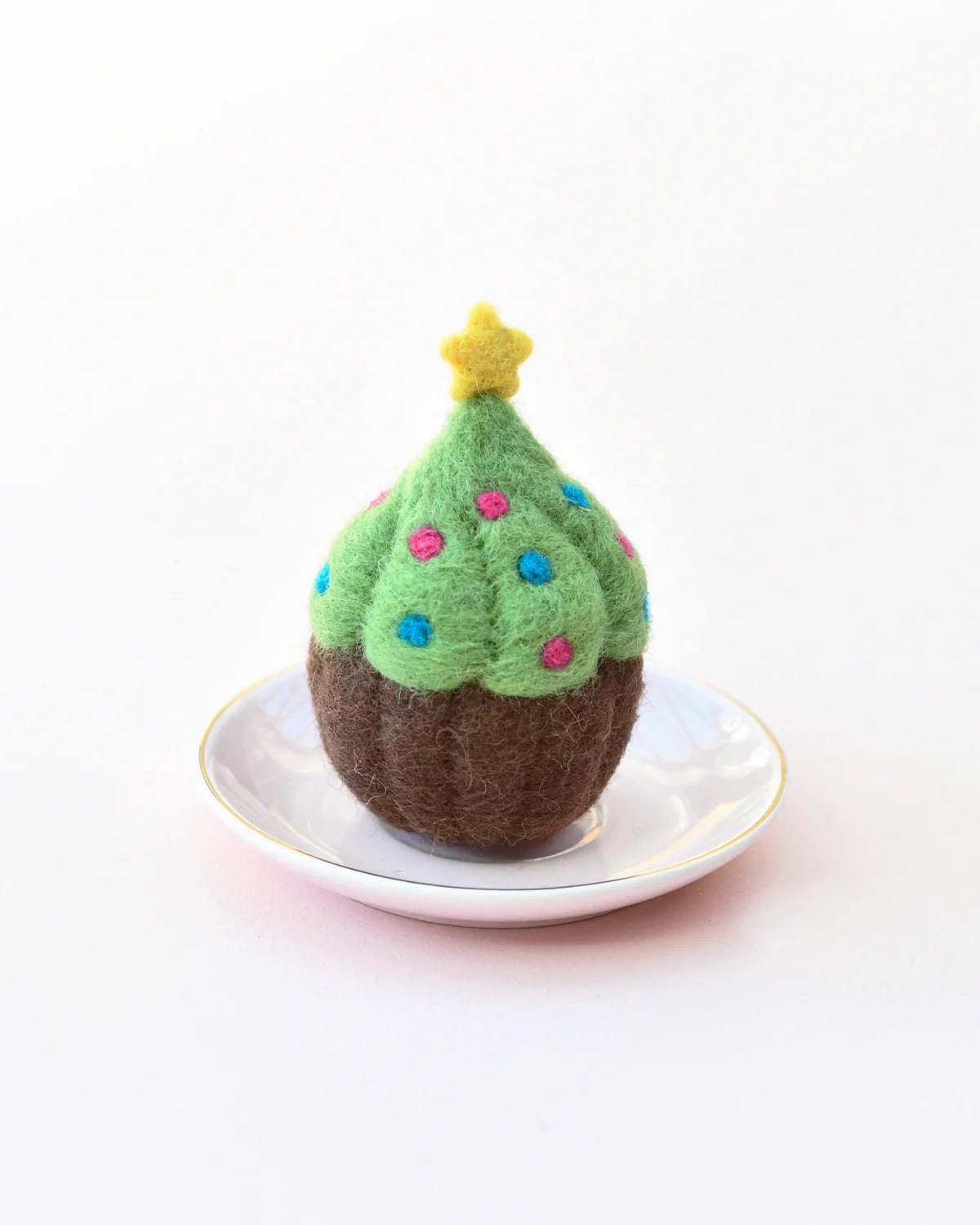 Felt Cupcake, Christmas Tree