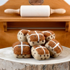 Felt Hot Cross Buns, Set of 3