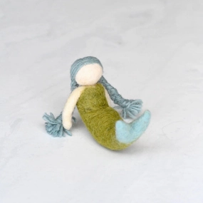 Felt Mermaid Blue Hair