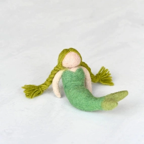 Felt Mermaid Green Hair