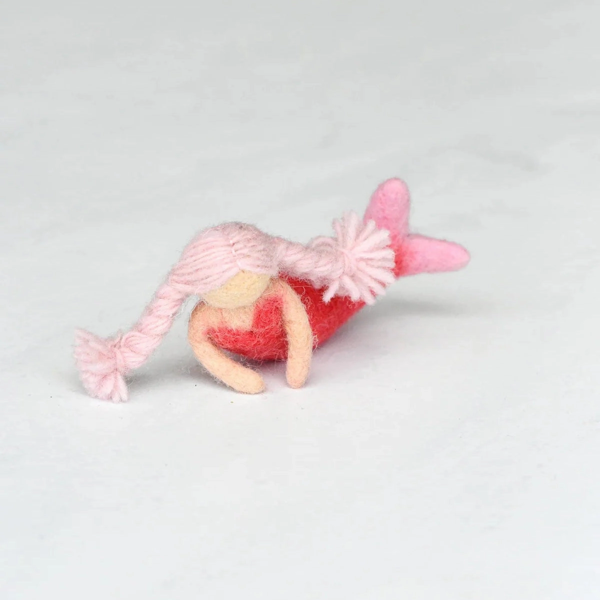 Felt Mermaid Pink Hair