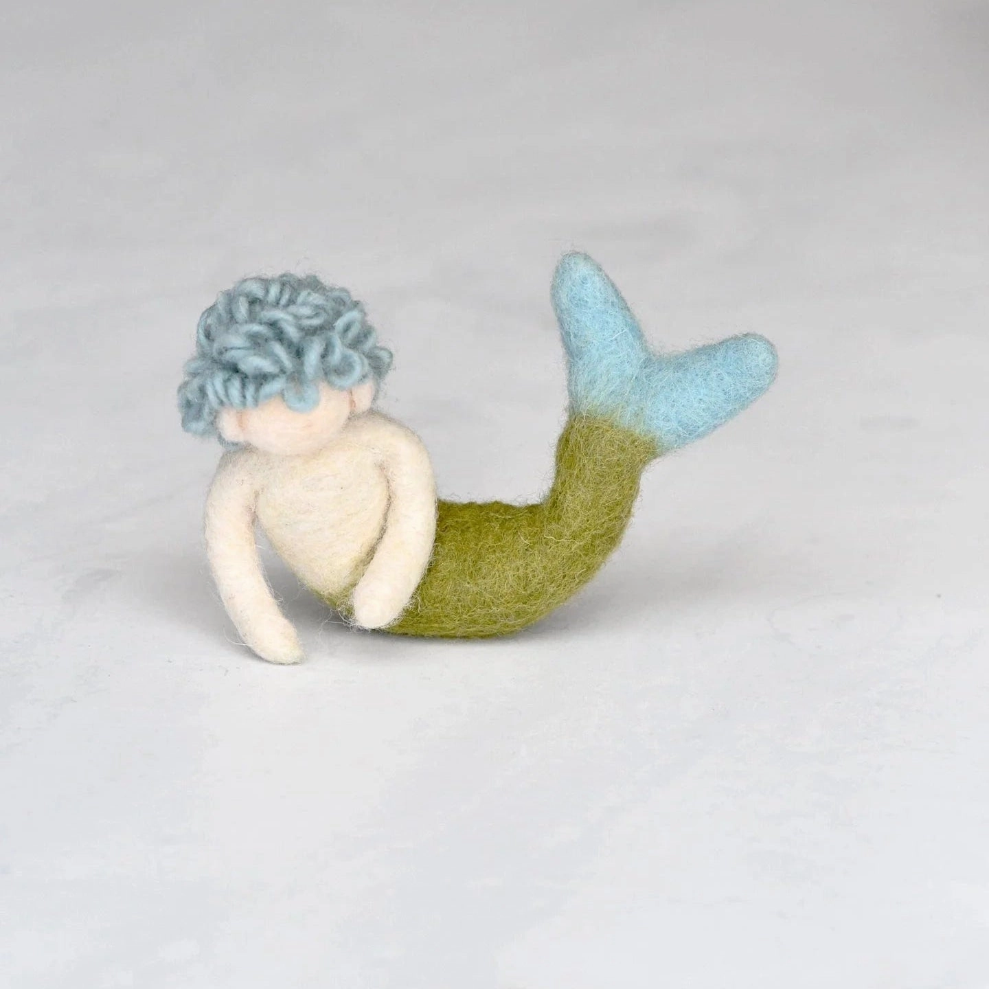 Felt Merman Blue Hair