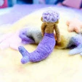 Felt Merman Purple Hair