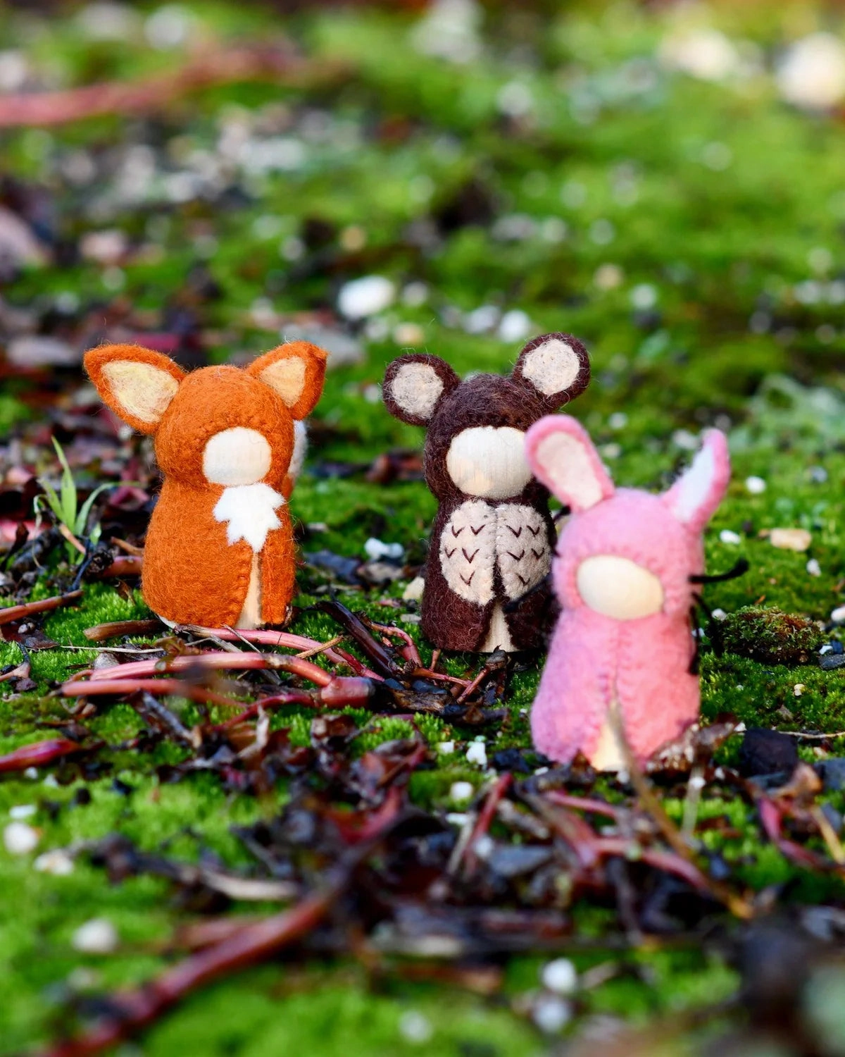 Felt Peg Dolls-Bear, Rabbit & Fox!