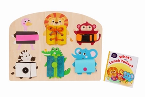 Fine Motor Puzzle - What's In My Tummy?
