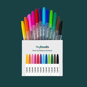 Fine-Tip Markers (12 Pack)