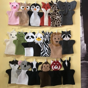 Fleece Hand Puppets - Farm & Wild Animals