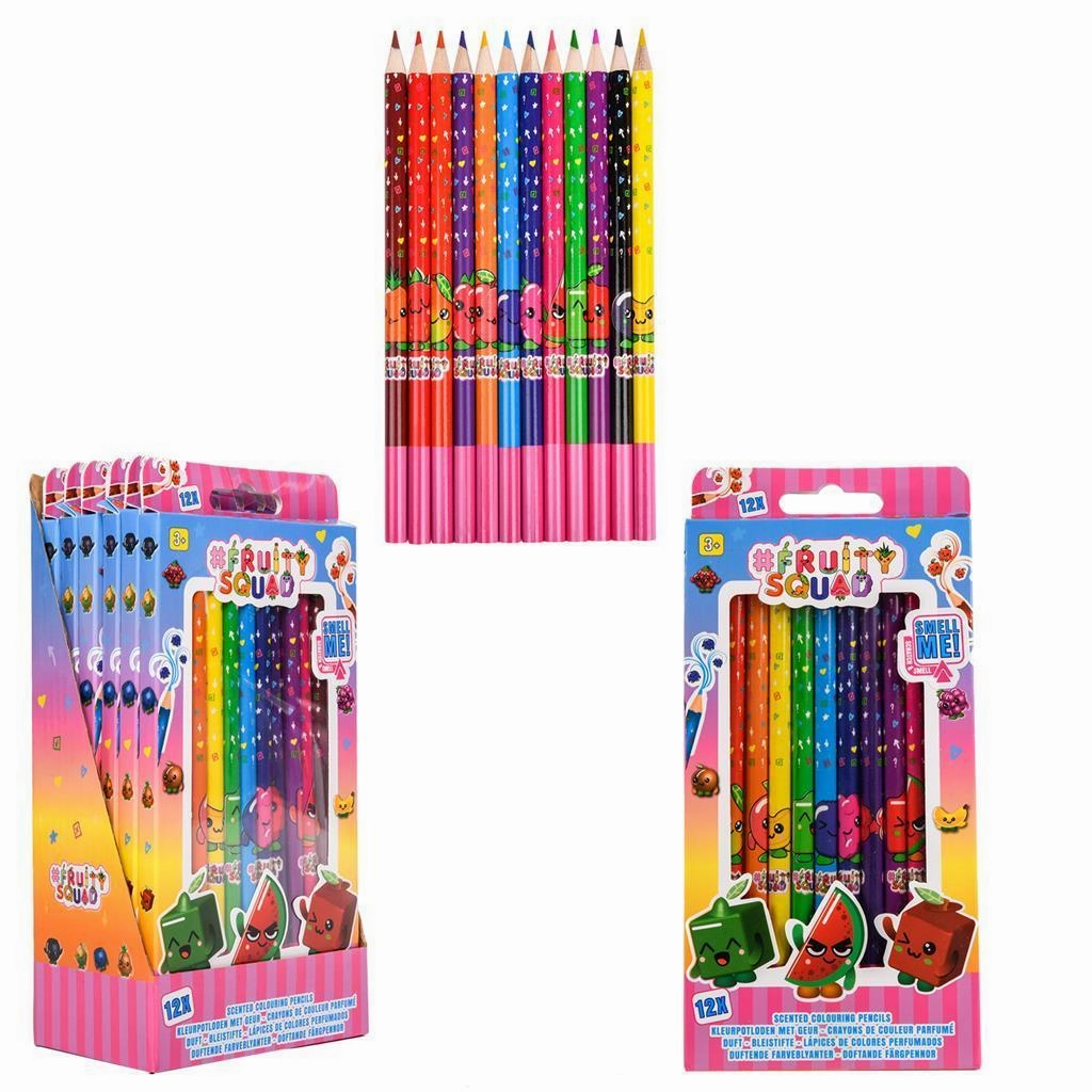 FRUITYSQUAD Scented Coloring Pencils 12 pack