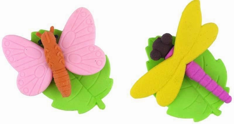 Fun Stationery Insects Erasers