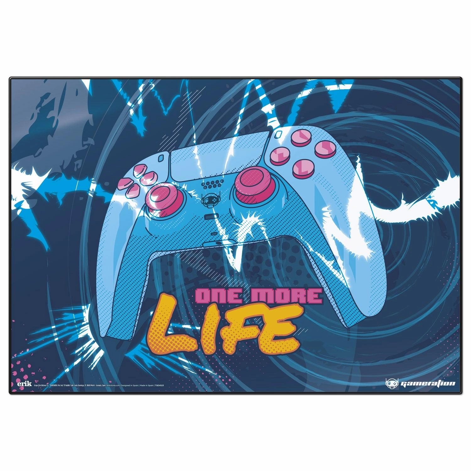 Gamer One More Life School Desk Pad