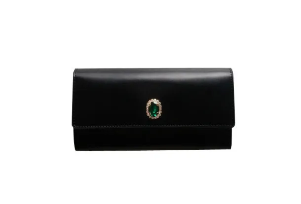 Genuine leather bifold Cute billfold clutch purse long wallet purse clutch women