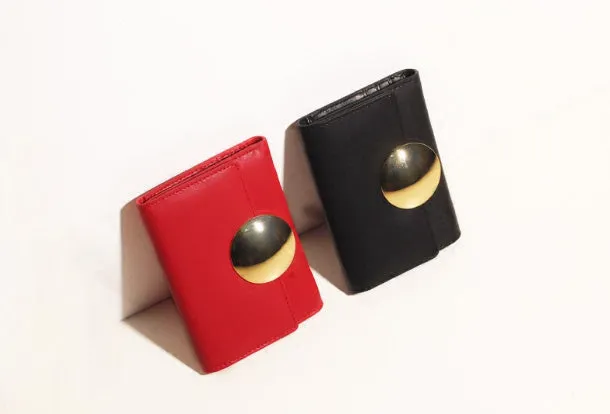 Genuine leather Bifold Cute billfold clutch purse long wallet purse clutch women