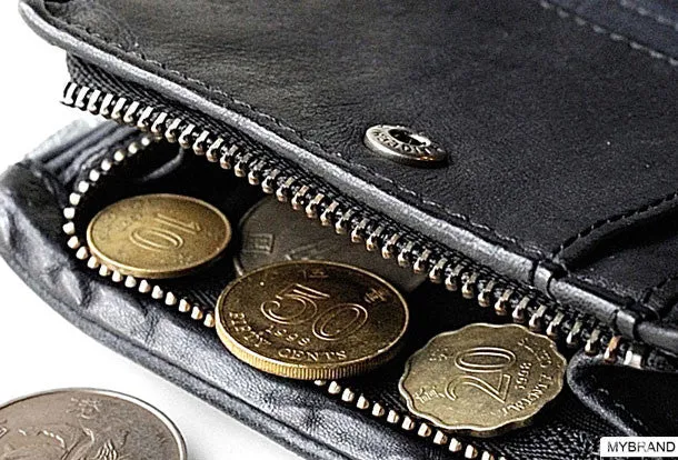 Genuine leather billfold wallet leather men billfold vintage wallet for men