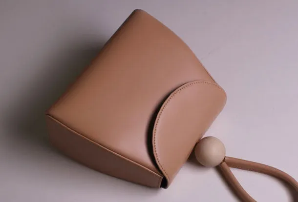 Genuine leather clutch handbag beige clutch purse Wristlet bag women