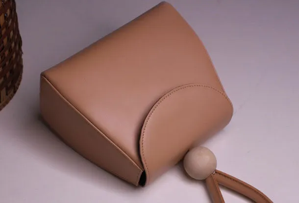 Genuine leather clutch handbag beige clutch purse Wristlet bag women