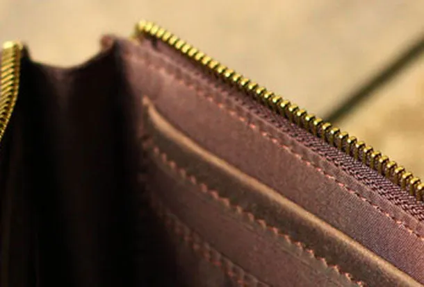 Genuine Leather Clutch Wallet Long Leather Wallet Bifold Wallet Bag For Womens