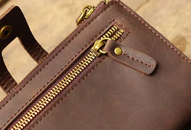 Genuine Leather Clutch Wallet Long Leather Wallet Bifold Wallet Bag For Womens