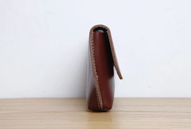 Genuine Leather Cute Long Slim Wallet Clutch Passport Wallet Purse For Women Girl