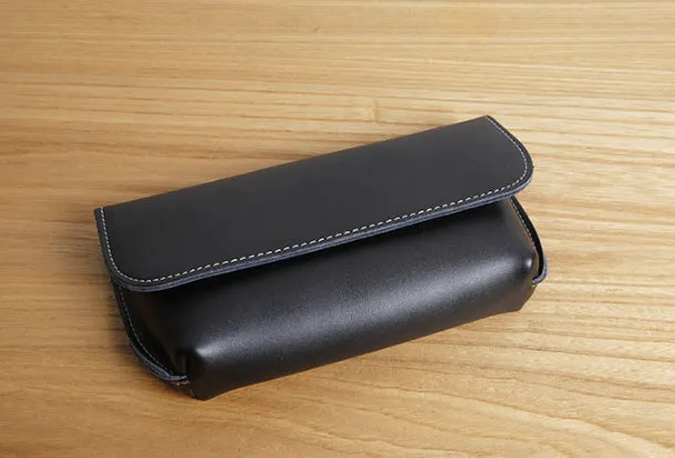 Genuine Leather Cute Long Slim Wallet Clutch Passport Wallet Purse For Women Girl