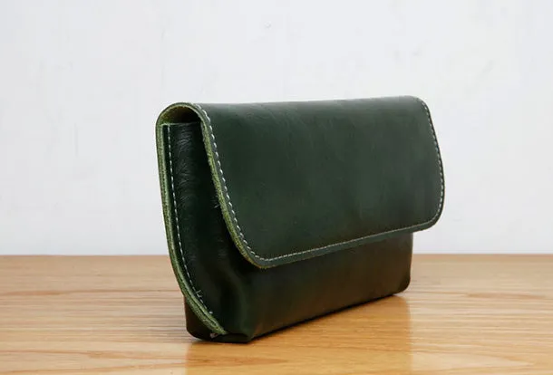 Genuine Leather Cute Long Slim Wallet Clutch Passport Wallet Purse For Women Girl