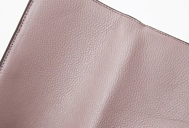 Genuine Leather Cute Long Slim Wallet Clutch Passport Wallet Purse For Women Girl