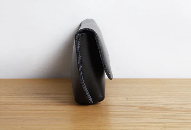 Genuine Leather Cute Long Slim Wallet Clutch Passport Wallet Purse For Women Girl