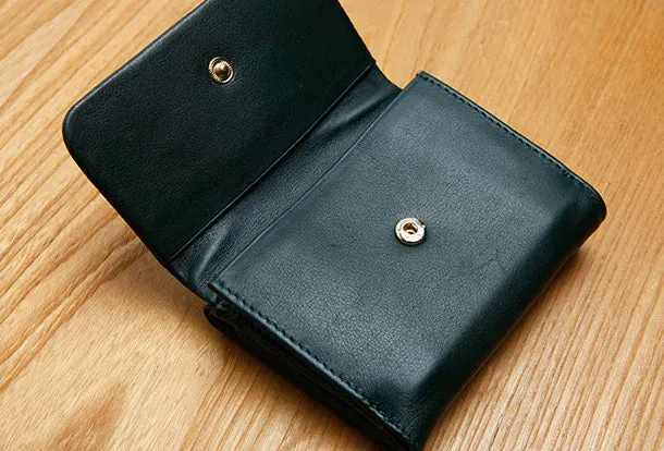 Genuine Leather Cute Slim billfold Trifold Wallet Card Holder Wallet Purse For Women Girl