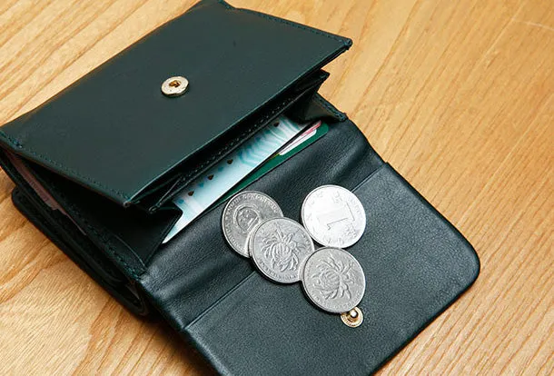 Genuine Leather Cute Slim billfold Trifold Wallet Card Holder Wallet Purse For Women Girl
