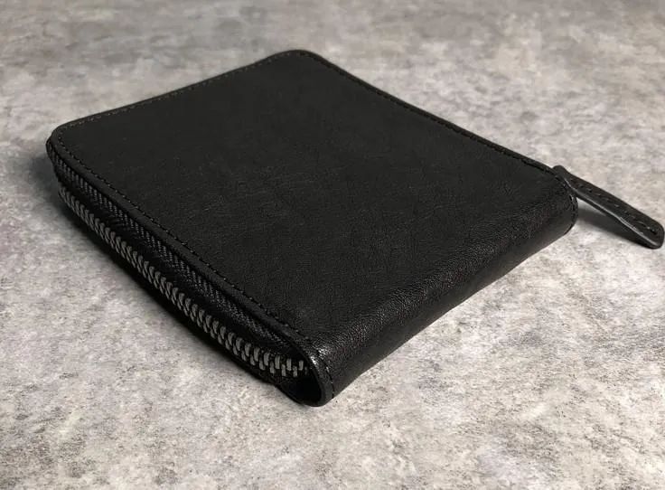 Genuine Leather Mens Cool billfold Leather Wallet Men Small Wallets Bifold for Men