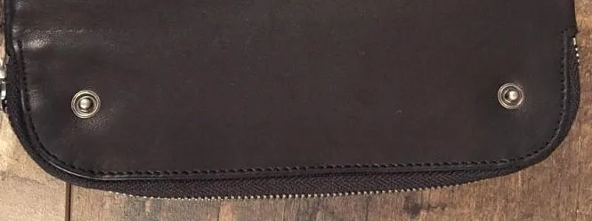 Genuine Leather Mens Cool billfold Long Leather Wallet Men Small Wallets Bifold for Men