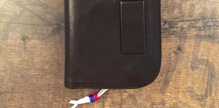 Genuine Leather Mens Cool billfold Long Leather Wallet Men Small Wallets Bifold for Men