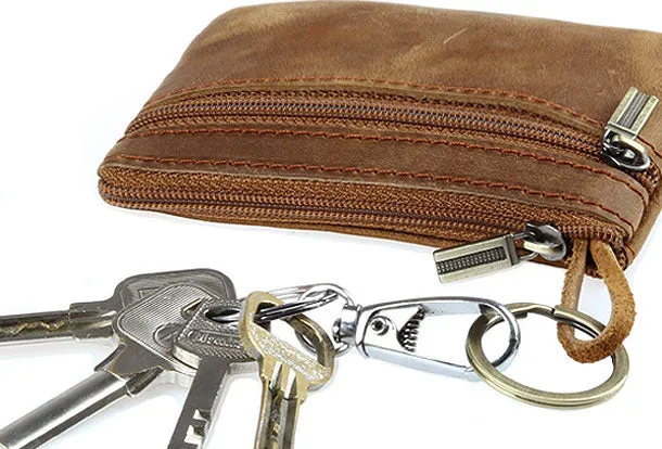 Genuine Leather Mens Wallet Cool billfold Card Coin Holder Wallet Purse for Mens