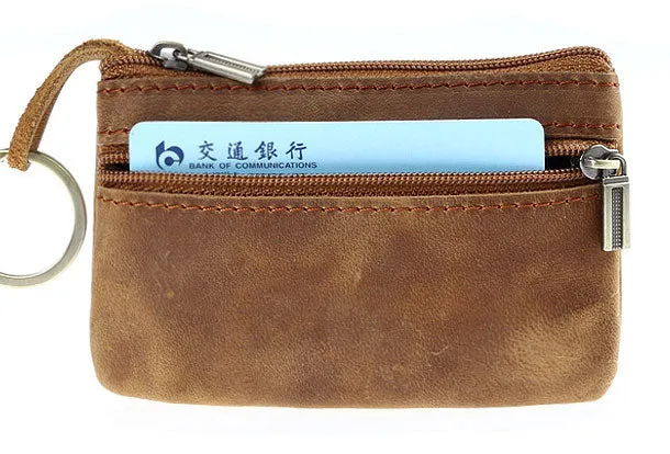 Genuine Leather Mens Wallet Cool billfold Card Coin Holder Wallet Purse for Mens