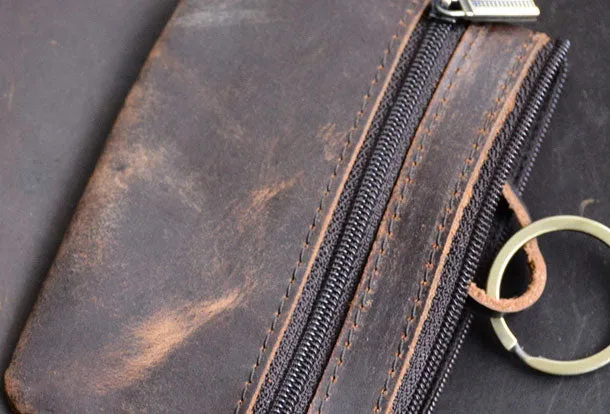 Genuine Leather Mens Wallet Cool billfold Card Coin Holder Wallet Purse for Mens