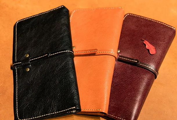 Genuine Leather Wallet Long Leather Wallet Befold Wallet For Men Women