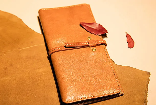 Genuine Leather Wallet Long Leather Wallet Befold Wallet For Men Women