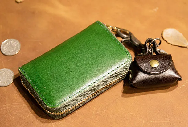 Genuine Leather Wallet Zipper Cards Wallet billfold Leather Wallet Befold Wallet For Men Women