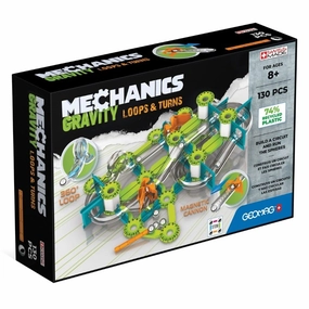 Geomag - Mechanics Gravity Recycled Loops & Turns Recycled Plastic 130 Piece