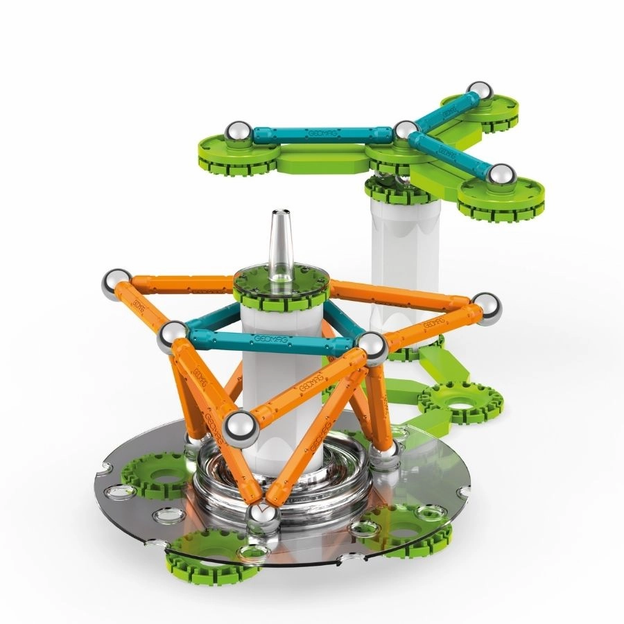 Geomag - Mechanics Magnetic Motion Recycle: Magnetic Gears Recycled Plastic 96 Pieces